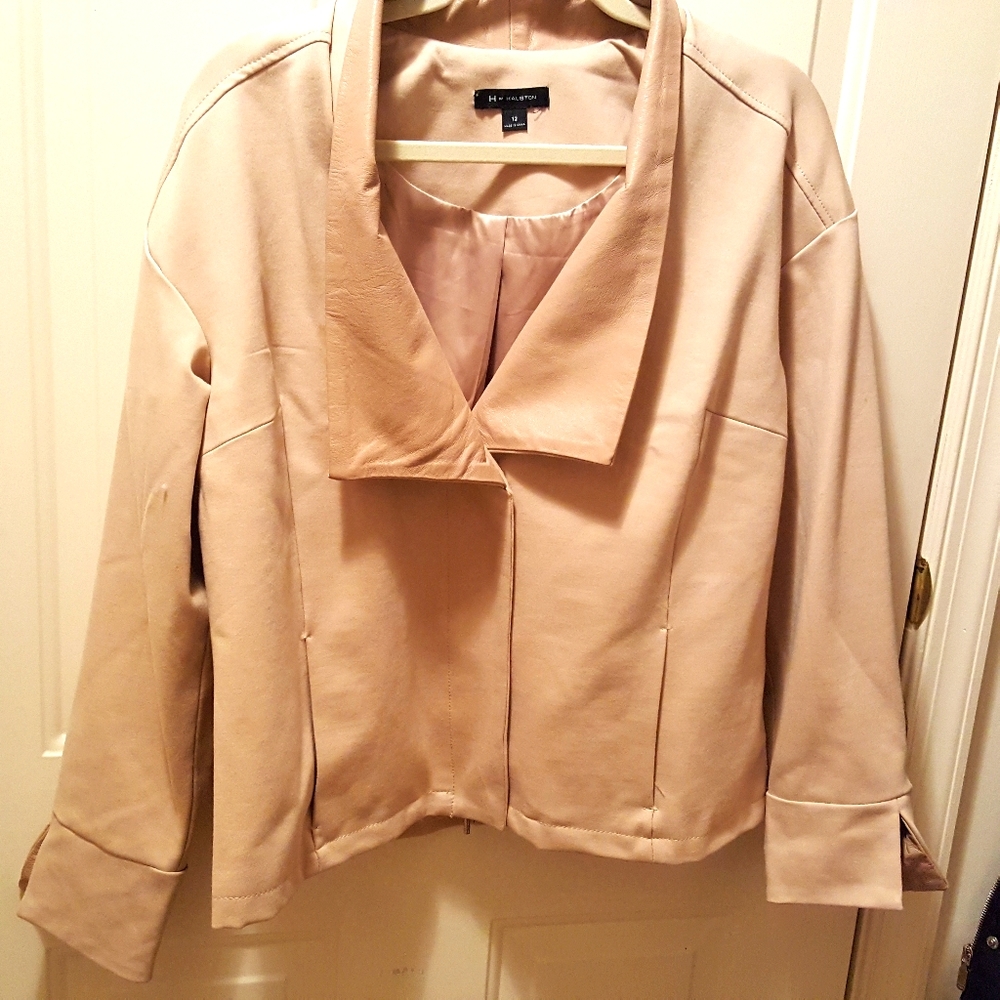 H byHalston cream blazer